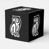 Owl Symbol Weiß Geschenkschachtel (Rückseite)