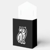 Owl Symbol Weiß Geschenkschachtel (Geöffnet)