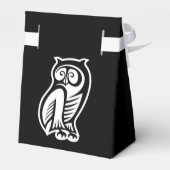 Owl Symbol Weiß Geschenkschachtel (Rückseite)