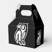 Owl Symbol Weiß Geschenkschachtel (Rückseite)