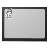 Owl Symbol Weiß Notizblock (Vorderseite)