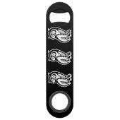 Owl Symbol Weiß Speed Flaschenöffner (Vorderseite)