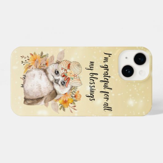 owl Thanksgiving Decor Fall Farmhouse  iPhone Hülle (Rückseite (Horizontal))