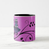 Owl Thema Lila iPhone Cup Kaffee Tasse kundenspezi (Mittel)