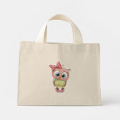 Owl Tote Bag Mini Stoffbeutel (Rückseite)