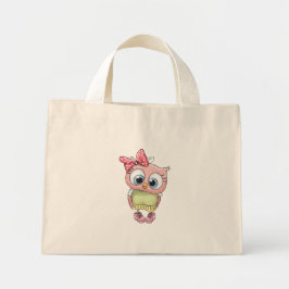 Owl Tote Bag Mini Stoffbeutel