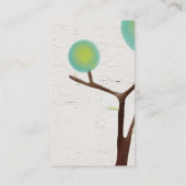 Owl Tree Business Card Visitenkarte (Rückseite)