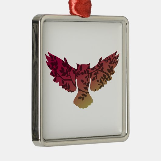 Owl Tree Ornament Aus Metall (Rechts)