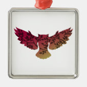 Owl Tree Ornament Aus Metall (Vorne)