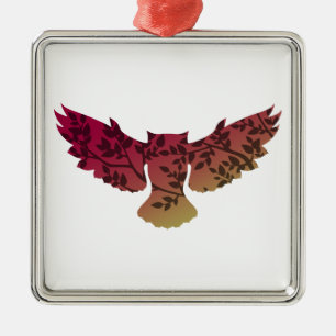 Owl Tree Ornament Aus Metall