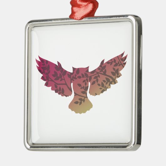 Owl Tree Ornament Aus Metall (Links)