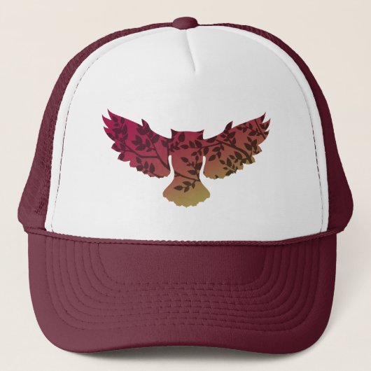 Owl Tree Truckerkappe (Vorderseite)