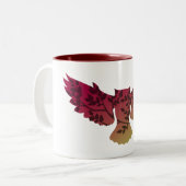 Owl Tree Zweifarbige Tasse (Vorderseite Links)