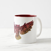Owl Tree Zweifarbige Tasse (VorderseiteRechts)