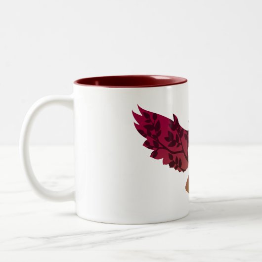 Owl Tree Zweifarbige Tasse (Links)