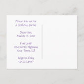 Owl Twins Geburtstagsparty Einladung (Rückseite)