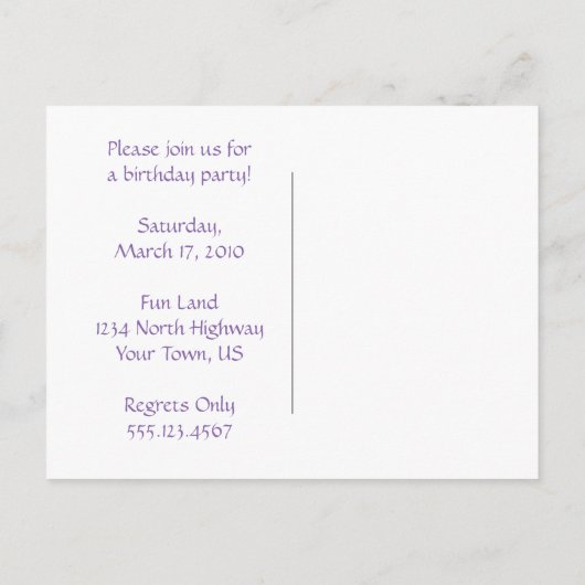 Owl Twins Geburtstagsparty Einladung (Rückseite)