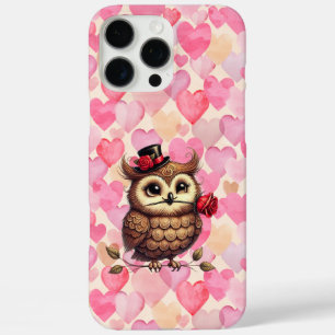 Owl überziehen mit bunten Herzen Valentinstag iPhone 16 Pro Max Hülle