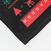 Owl Ugly Christmas Christmas Winter Fleecedecke (Ecke)