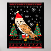Owl Ugly Christmas Christmas Winter Poster (Vorne)