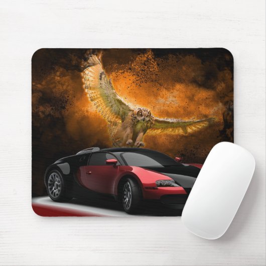 Owl und Auto Mousepad (Mit Mouse)