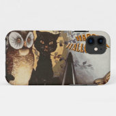Owl und Cat Halloween Case-Mate iPhone Hülle (Rückseite (Horizontal))
