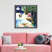 Owl und das pussycat Lear Gedicht Leinwanddruck (Insitu (Wohnzimmer))