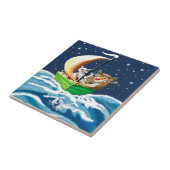 Owl und der Pussycat Edward Lear Fliese (Seite)