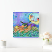 Owl und die Pussycat Sammleruhr Quadratische Wanduhr (Zuhause)