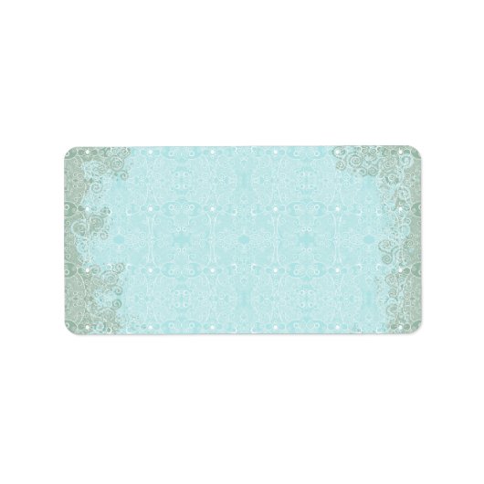 Owl und Firefrefly Lace Adressaufkleber (Vorne)