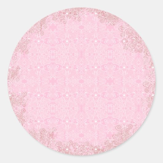 Owl und Firefrefly Lace Runder Aufkleber (Vorderseite)