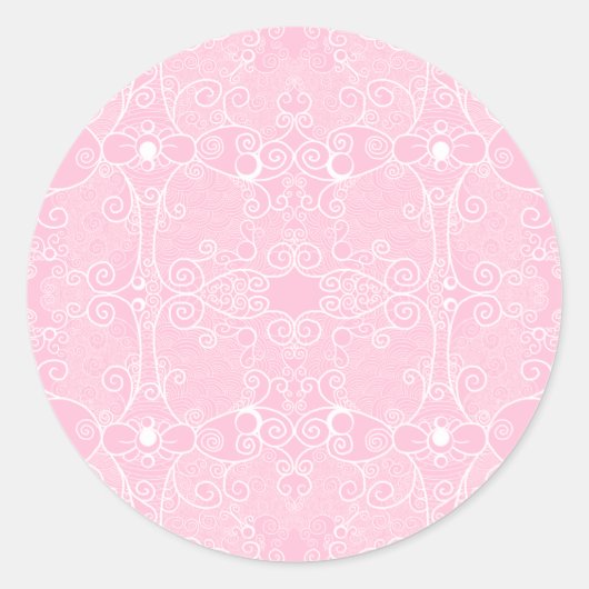 Owl und Firefrefly Lace Runder Aufkleber (Vorderseite)