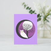 OWL UND MOON POSTKARTE (Stehend Vorderseite)