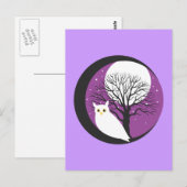 OWL UND MOON POSTKARTE (Vorne/Hinten)