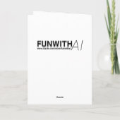 Owl und Wolf Mosaic Ai Art | Blank Karte (Rückseite)