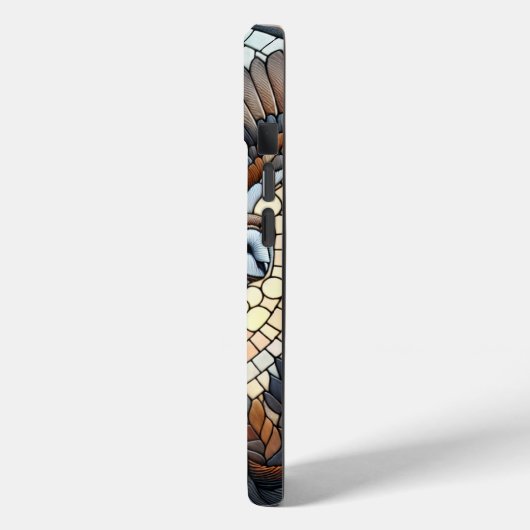 Owl und Wolf Mosaic Ai Art Case-Mate iPhone Hülle (Rückseite / Links)