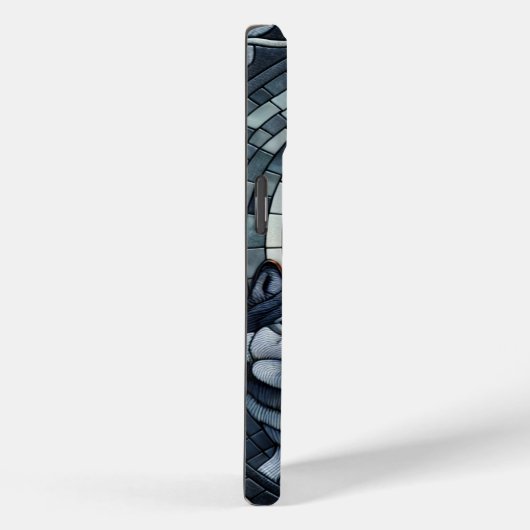 Owl und Wolf Mosaic Ai Art Case-Mate iPhone Hülle (Rückseite / Rechts)