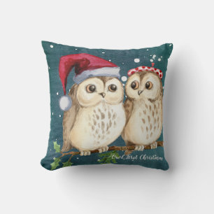 Owl Unser erstes Weihnachtsbaumkissen Kissen