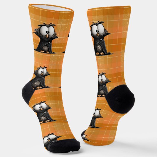 Owl Vampir Halloween Socken (Gewinkelt)