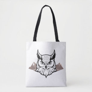 Owl Vector Art Animal Modern Urban City Grafik Tasche