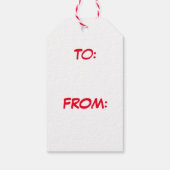 Owl Weihnachten Niedlich Funny Holiday Geschenkanhänger (Rückseite)