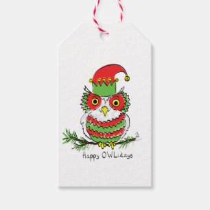 Owl Weihnachten Niedlich Funny Holiday Geschenkanhänger