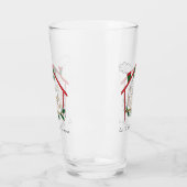 Owl Weihnachten Niedlich Funny Holiday Glas (Links)