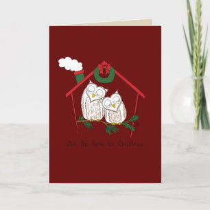 Owl Weihnachten Niedlich Funny Holiday Karte