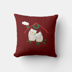 Owl Weihnachten Niedlich Funny Holiday Kissen