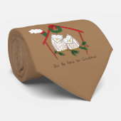 Owl Weihnachten Niedlich Funny Holiday Krawatte (Gerollt)