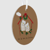 Owl Weihnachten Niedlich Funny Holiday Ornament (Vorderseite)