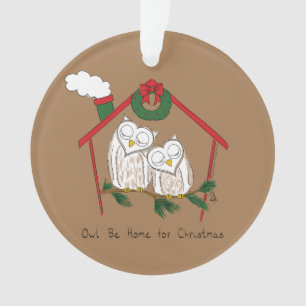 Owl Weihnachten Niedlich Funny Holiday Ornament
