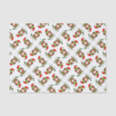 Owl Weihnachten Niedlich Funny Holiday Seidenpapier (Vorderseite)