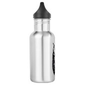 Owl Wild Animal Nature Illustration Art Edelstahlflasche (Links)